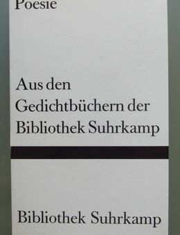 Poesie – Aus den Gedichtbüchern der Bibliothek Suhrkamp - Münster