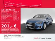 Audi A3, Sportback 40 TFSI e advanced Assistenz, Jahr 2022 - München