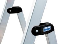 KRAUSE Stehleiter Safety, Aluminium, 1x8 Stufen, Arbeitshöhe ca. 370 cm