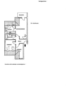 Schöne 4-Zimmer-Dachgeschosswohnung über 2 Etagen mit Balkon in schöner und ruhiger Wohnlage von Rudolstadt zu vermieten - Rudolstadt