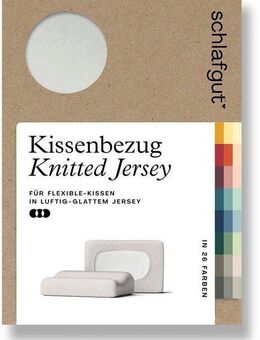 Schlafgut Kissenbezug Pure flexibler Kissenbezug für Nackenstützkissen, (1 Stück), Bio-Baumwolle mit Elasthan, mit Gummizug, bügelfrei