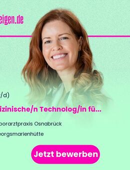 Medizinische/n Technolog/in für Laboratoriumsanalytik (m/w/d) für unsere Mikrobiologie - Georgsmarienhütte