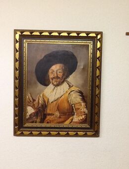 Der fröhliche Trinker -Ölbild auf Leinen-Frans Hals- signiert - - Mahlberg