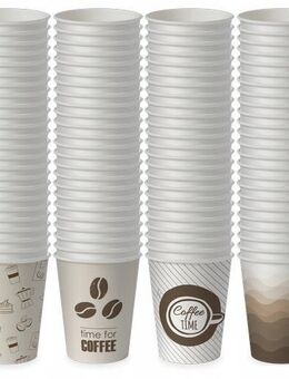 EINWEG-PAPPBECHER FÜR KAFFEE ECO 50 Stück Gastro Restaurant Catering Imbiss Bar - Wuppertal