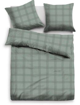 OTTO products Bettwäsche Check in Gr. 135x200, 155x220 oder 200x200 cm, Renforcé (Bio-Baumwolle), 2 teilig, Bettwäsche aus Bio-Baumwolle, Bettwäsche im Karo-Design