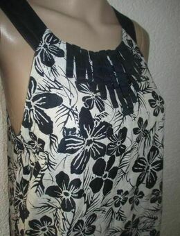 NEU mit ETIKETT * Ausgefallen * Hawai * Karibik * Blumen * Büten * Flower- Power * Baby Doll- Style * Träger- Top * Bluse "Calvin Klein" Gr. 36- 38/ S * marine- navy- dunkel- blau * weiß * - Riedlingen