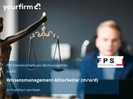Wissensmanagement-Mitarbeiter (m/w/d) - Frankfurt (Main)