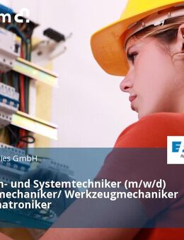Maschinen- und Systemtechniker (m/w/d) Industriemechaniker/ Werkzeugmechaniker oder Mechatroniker - Becheln