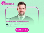 Messtechniker Qualitätssicherung (m/w/d) - Bad Oeynhausen