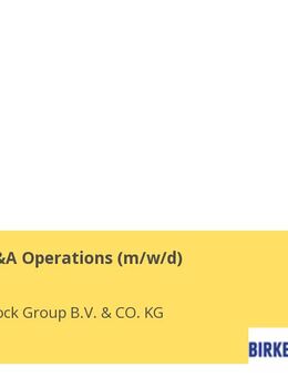 Head of FP&A Operations (m/w/d) - Görlitz