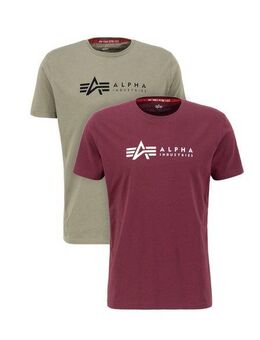 Alpha Industries T-Shirt Alpha Industries Men - T-Shirts Alpha Label T-Shirt 2 Pack