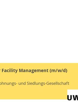 Mitarbeiter Facility Management (m/w/d) - Ulm