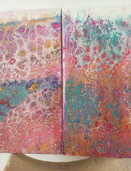 Farbenfrohe Duo Acryl Gemälden. - Sulz (Neckar)