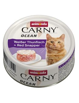 animonda Carny Ocean 12 x 80 g - Weißer Thunfisch + Red Snapper