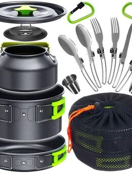 18-teiliges faltbares Camping-Kochset XL – deine mobile Küche für jedes Abenteuer Set 2 - Wuppertal