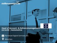 Head of Account- & Deliverymanagement (m/w/d) | Automotive - München