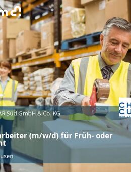 Lagermitarbeiter (m/w/d) für Früh- oder Spätschicht - Zusmarshausen