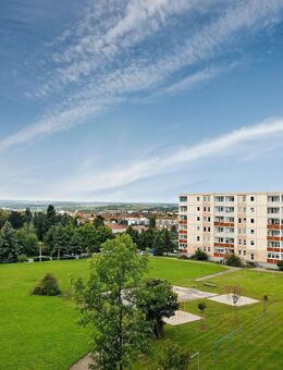 Mit dem Aufzug ganz hoch und den Blick genießen - Zeitz