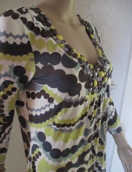 NEU * Funkelnde * Strass * Kristalle * Steine * Punkte * Polka Dots * Tupfen * Baby Doll * Retro- Style * Bodycon * Strech Kleid "Boden" Gr. 36- 38/ S * grün- Töne * bunt * - Riedlingen