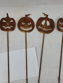 Mini Kürbis zum Stecken Helloween Edelrost Pumpkin - Kraftisried