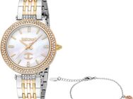 Just Cavalli Time Quarzuhr Savoca JC1L274M0095, (Set, 2-tlg., mit Armband), Armbanduhr, Damenuhr, Kristallsteine, Edelstahlarmband, Gerschenkidee