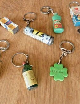 Schlüsselanhänger Alt Vintage Jahr 50-70 10-er Satz Verpackungen Schlüsselring - Radolfzell (Bodensee) Zentrum