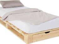 Home affaire Palettenbett "ALASCO " BESTSELLER! Mit Schublade, zertifiziertes Massivholz, erweiterbar zum Doppel- oder Familienbett