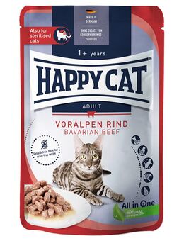 Happy Cat Pouch Meat in Sauce 12 x 85 g - Voralpen-Rind