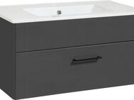 welltime Waschtisch Trento Light, 60cm, 80cm, 100cm, Keramik-Auflagebecken, 1 feste Blende und 1 Auszug