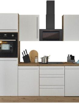 KOCHSTATION Küchenzeile Florida, Breite 340 cm, wahlweise mit E-Geräten,Softclose für Türen/Schubkästen