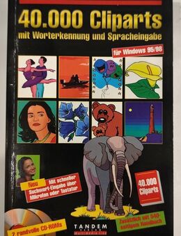 40.000 Cliparts mit Worterkennung u. Spracheingabe, f. Windows 95/98. Auf 2 CD's - Essen