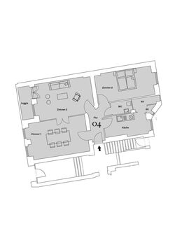 Kapitalanlage in Wilmersdorf: Vermietete 3-Zimmer-Altbauwohnung mit Loggia und idealem Grundriss! - Berlin