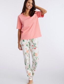 LASCANA Pyjama (2 tlg) mit elegantem Blumenmuster