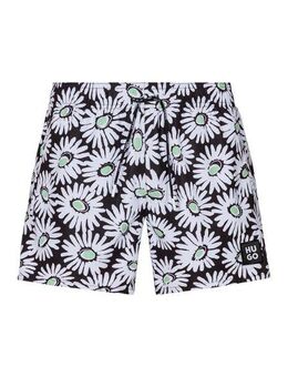 HUGO Badehose mit Allover-Print