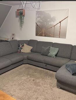Große Wohnlandschaft mit Schlaffunktion und Bettkasten*Eckcouch*Sofa*U-Form*grau*TOP-Zustand - Korschenbroich Zentrum