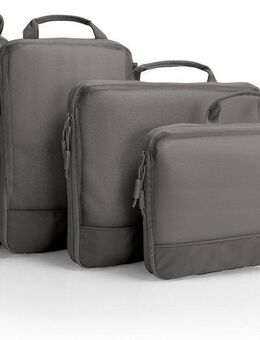 Heys Kofferorganizer Ecotex Compression Packing Cube (Set, 4-tlg), komprimierbare Packwürfel, Packtaschen, Organizer für Koffer