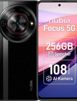 Nubia Focus 5G Smartphone (16,76 cm/6,6 Zoll, 256 GB Speicherplatz, 108 MP Kamera)