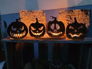 Kürbis Mini Helloween Pumpkin Edelrost Windlicht Teelicht - Kraftisried