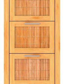Eisl Unterschrank Bambus Badschrank schmal mit 3 Schubladen