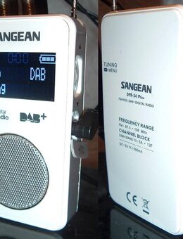 Sangean DPR-34 weiß gebraucht - Sinsheim Zentrum