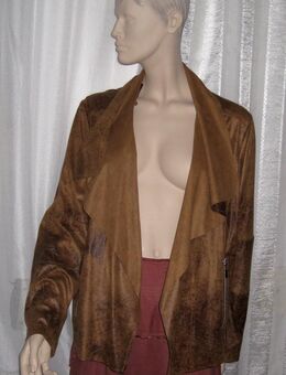 Kunstleder Cardigan, Gr.48 - Worms