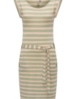Ragwear Sommerkleid Tagg Stripes gestreiftes Damen Minikleid mit Taillenband und Taschen