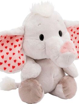 Nici Kuscheltier Love, Elefant hellgrau, 23 cm