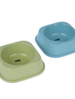 zooplus Basics Katzennäpfe, viereckig - 2 x 300 ml