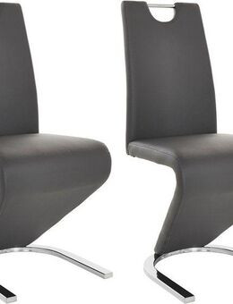 Home affaire Esszimmerstuhl Monza (Set, 2 St), Bezug in Kunstleder, Rückenlehne mit Griff zum einfachen Zurückziehen