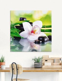 Artland Glasbild Spa Steine Bambus Zweige Orchidee, Zen (1 St), in verschiedenen Größen