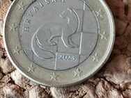 Ein Euro Münze HRVATSKA 2023 - Kraiburg (Inn)