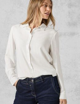 CECIL Langarmbluse mit dekorativer Knopfleiste