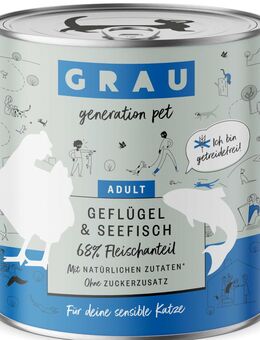 Sparpaket GRAU Adult Getreidefrei 12 x 800 g - Geflügel & Seefisch