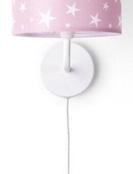 Paco Home Wandleuchte Capri 315, ohne Leuchtmittel, Lampe Kinderzimmer Babyzimmer âˆ…18cm Sterne Kabellänge 3m E14